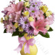 Bouquet di Rose, Gigli, Alstroemeria, Margherite e Garofani