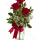 Tre Rose rosse in elegante confezione