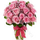 Bouquet di 18 Rose rosa