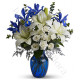 Bouquet di Roselline, Gigli bianchi e Iris