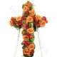 Croce funebre di Rose arancio