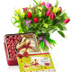 Bouquet di Tulipani con Gold Bunny Lindt